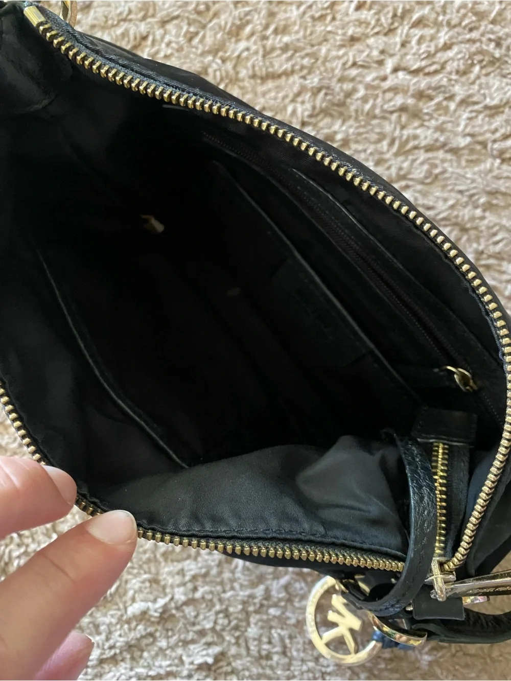 Michael Kors Black nylon handbag purse